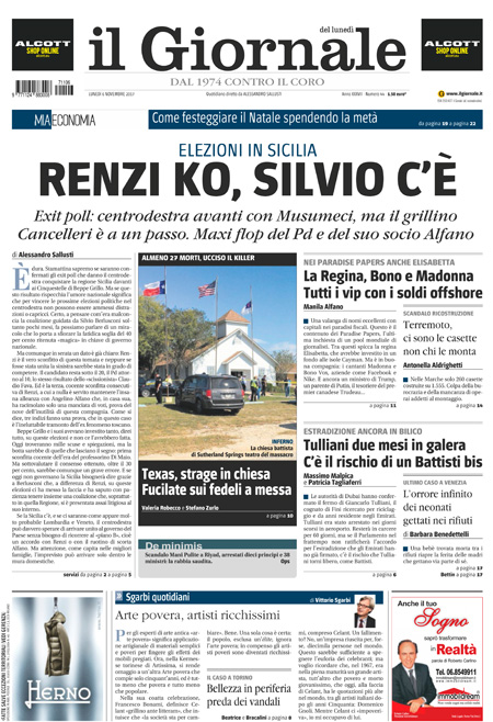 [NAZIONALE - 1] GIORN/INTERNI/PAG-PRIMA ... 06/11/17