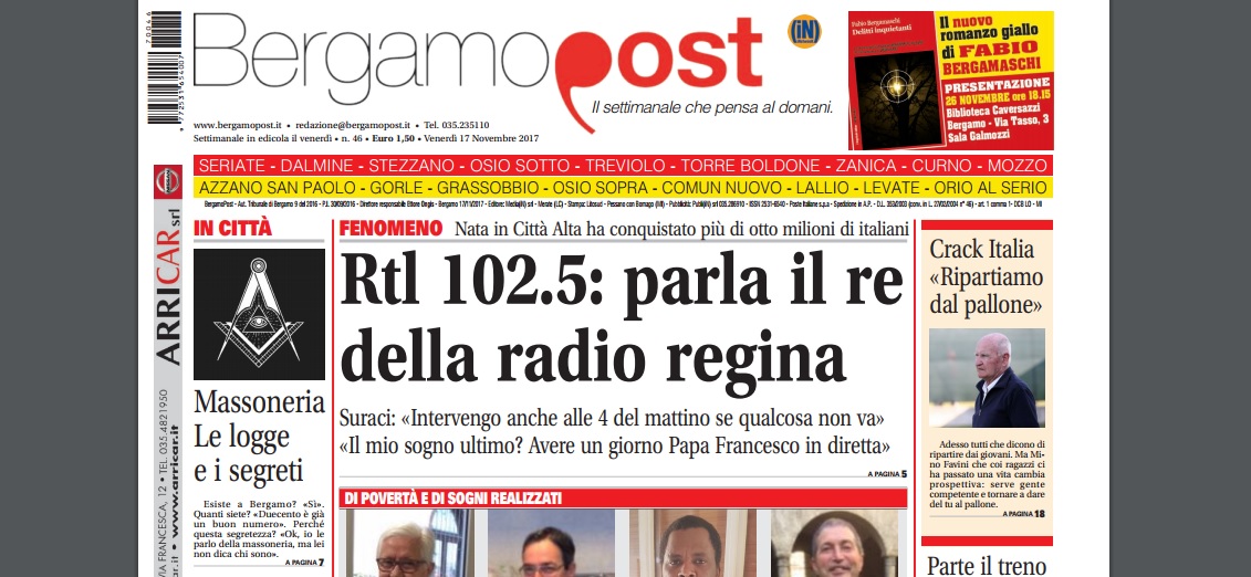 Cosa c’è nel nuovo BergamoPost che dal 17 novembre è in edicola