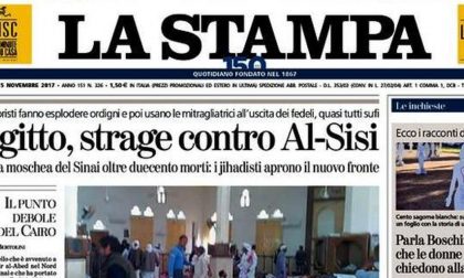 Le prime pagine dei giornali sabato 25 novembre 2017