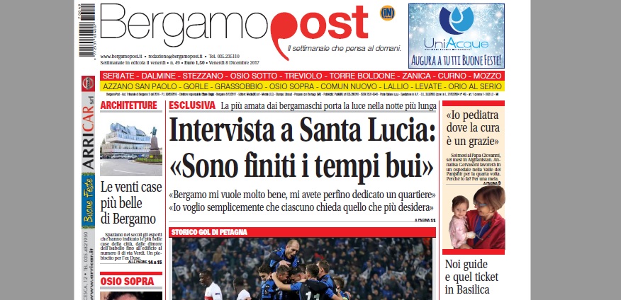 Cosa c’è nel nuovo BergamoPost che dall’8 dicembre è in edicola