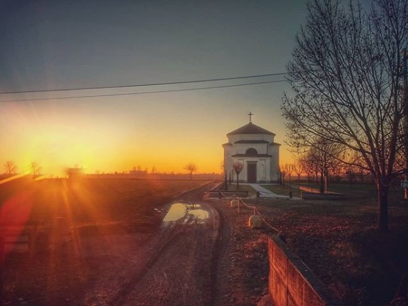 Tramonto sul Natale a Mornico – Enea Stucchi