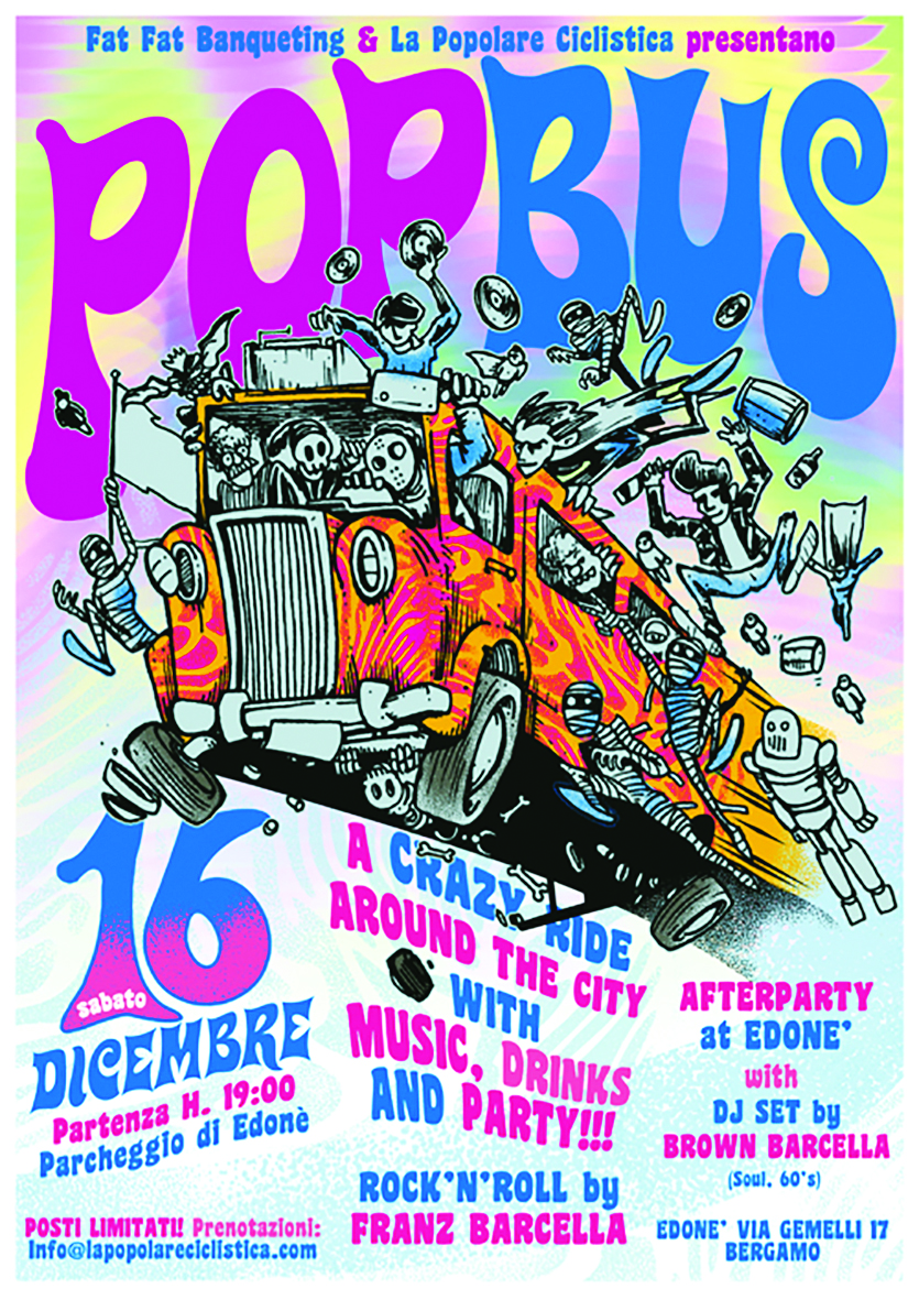 Pop Bus, la festa gira in pullman Drink, rock e follia per la città