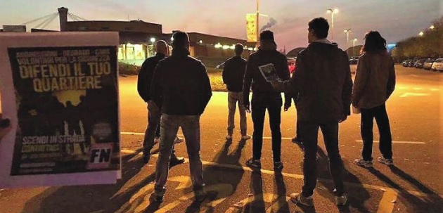 Stezzano, dieci militanti di FN e una ronda serale per la sicurezza