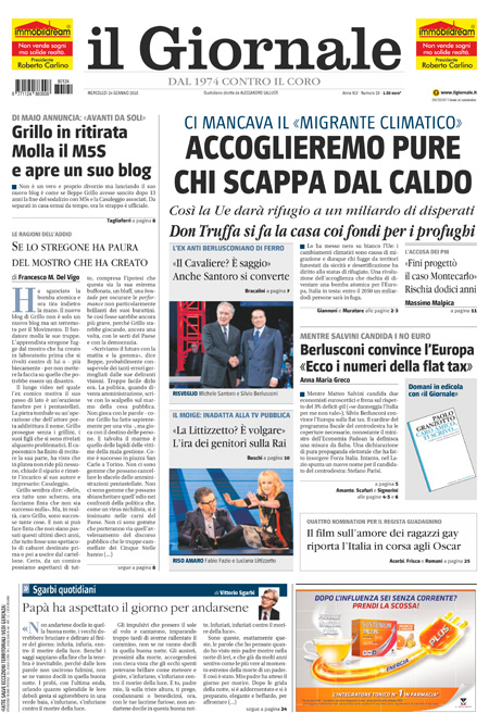 [NAZIONALE - 1] GIORN/INTERNI/PAG-PRIMA ... 24/01/18