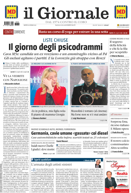 [NAZIONALE - 1] GIORN/INTERNI/PAG-PRIMA ... 30/01/18