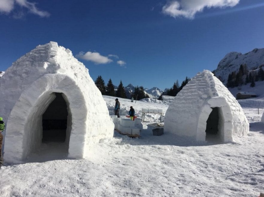 Piace a tutti l’Igloo Village di Valleve Settecento i visitatori nel weekend