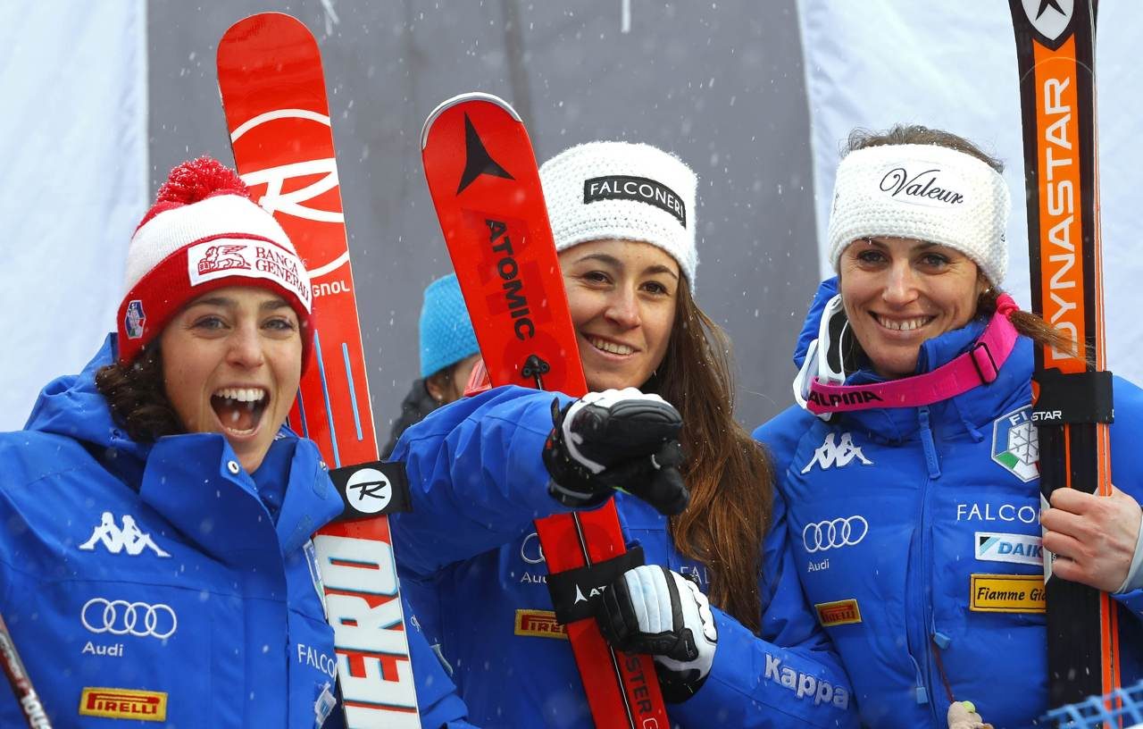 Sofia Goggia, Brignone e Fanchini Assaggio di storia sulle nevi