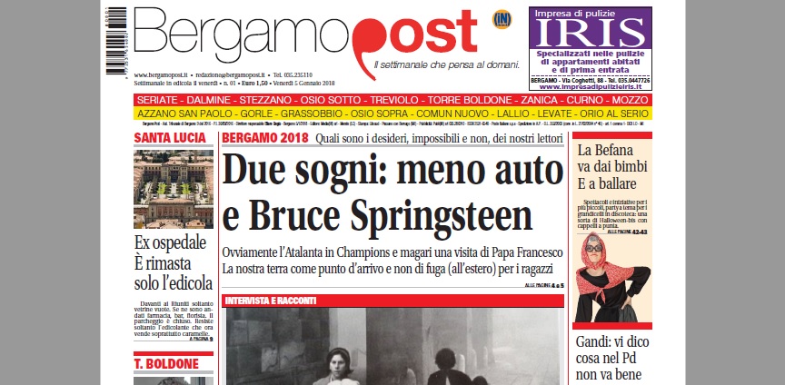 Cosa c’è nel nuovo BergamoPost che dal 5 gennaio è in edicola