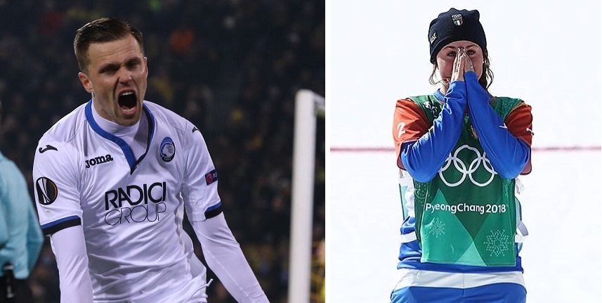 Sogni d’oro ma ad occhi aperti Il volo di Ilicic e lo snow di Michela