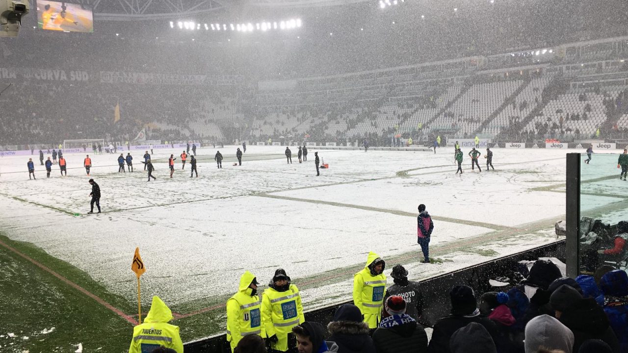 La neve spegne le polemiche Juventus-Atalanta rinviata