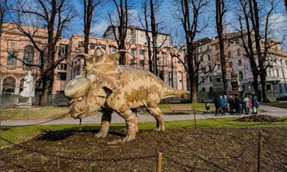 I dinosauri in città già star del web Le installazioni spopolano sui social