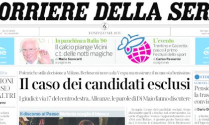 Le prime pagine dei giornali giovedì 1 febbraio 2018