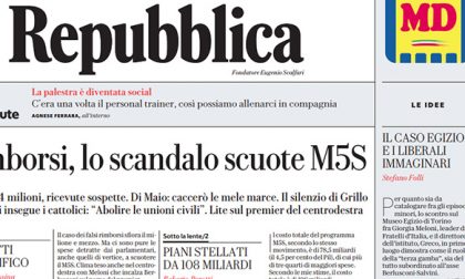 Le prime pagine dei giornali martedì 13 febbraio 2018