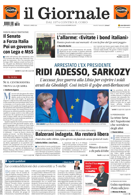 [NAZIONALE - 1] GIORN/INTERNI/PAG-PRIMA ... 21/03/18