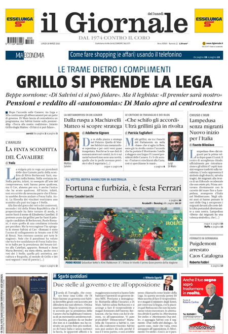 [NAZIONALE - 1] GIORN/INTERNI/PAG-PRIMA ... 26/03/18