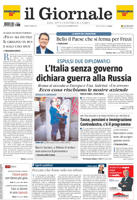 [NAZIONALE - 1] GIORN/INTERNI/PAG-PRIMA ... 27/03/18