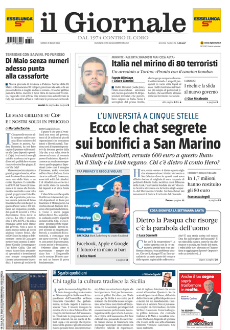 [NAZIONALE - 1] GIORN/INTERNI/PAG-PRIMA ... 29/03/18