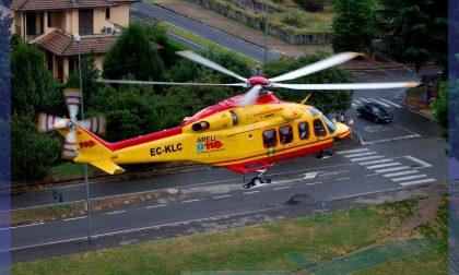 Bimbo di 2 anni cade all’asilo: portato a Bergamo in elicottero