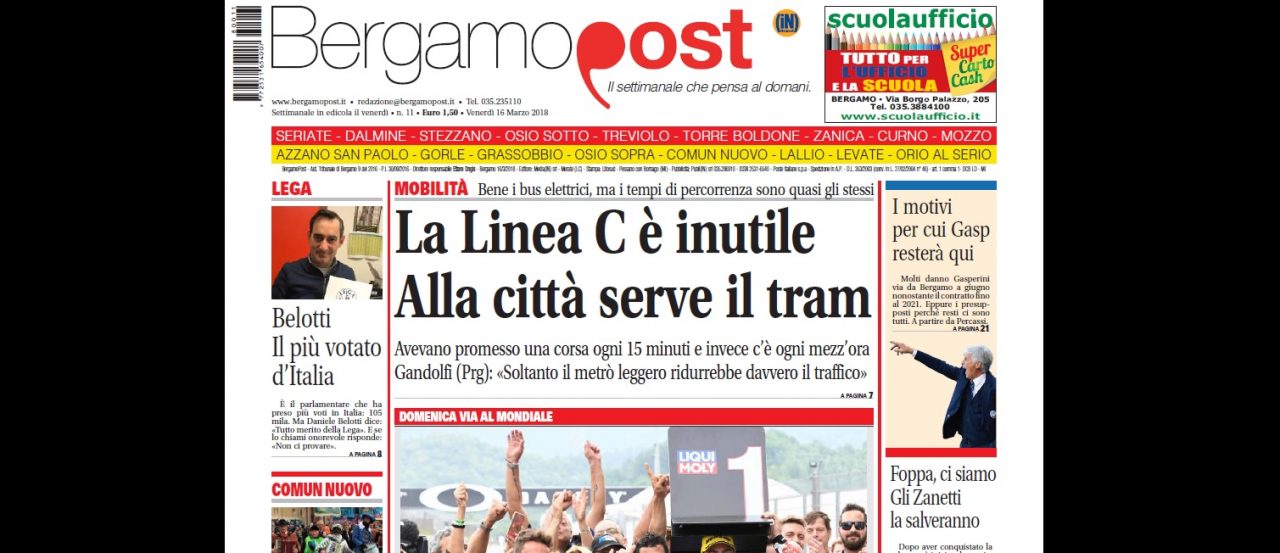 Cosa c’è nel nuovo BergamoPost che dal 16 marzo è in edicola