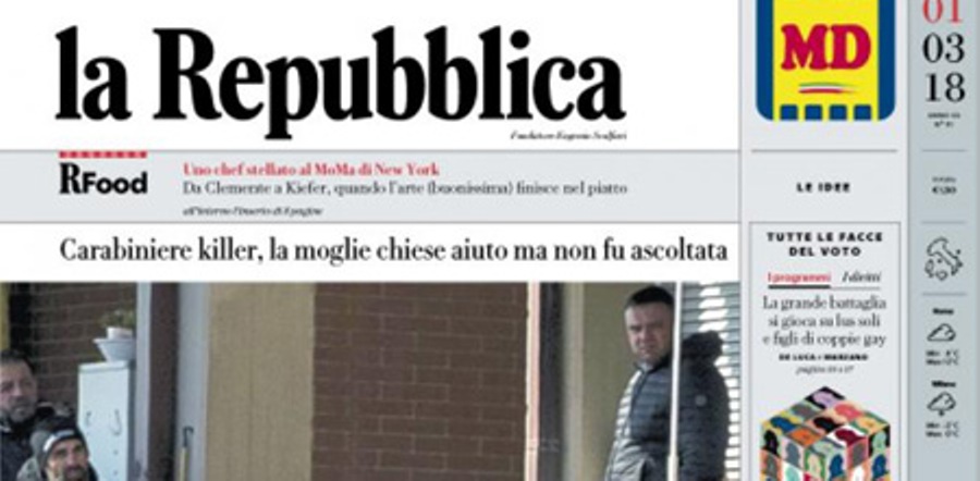 Le prime pagine dei giornali giovedì 1 marzo 2018
