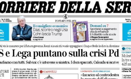 Le prime pagine dei giornali mercoledì 7 marzo 2018