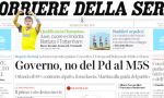 Le prime pagine dei giornali giovedì 8 marzo 2018