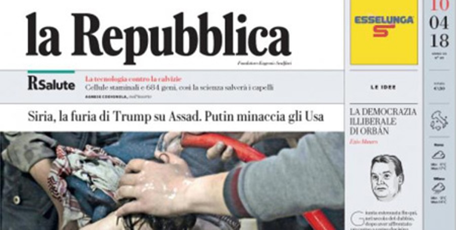 Le prime pagine dei giornali martedì 10 aprile 2018