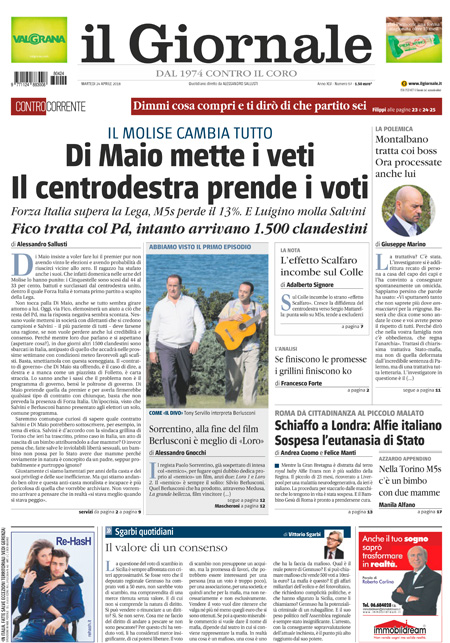 [NAZIONALE - 1] GIORN/INTERNI/PAG-PRIMA ... 24/04/18