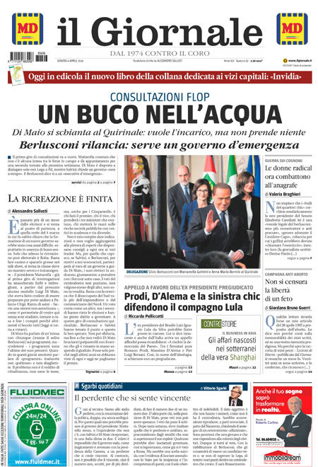 [NAZIONALE - 1] GIORN/INTERNI/PAG-PRIMA ... 06/04/18