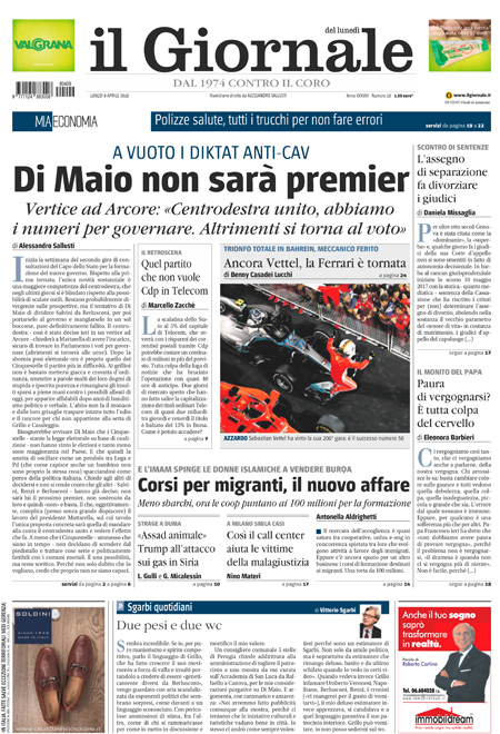 [NAZIONALE - 1] GIORN/INTERNI/PAG-PRIMA ... 09/04/18