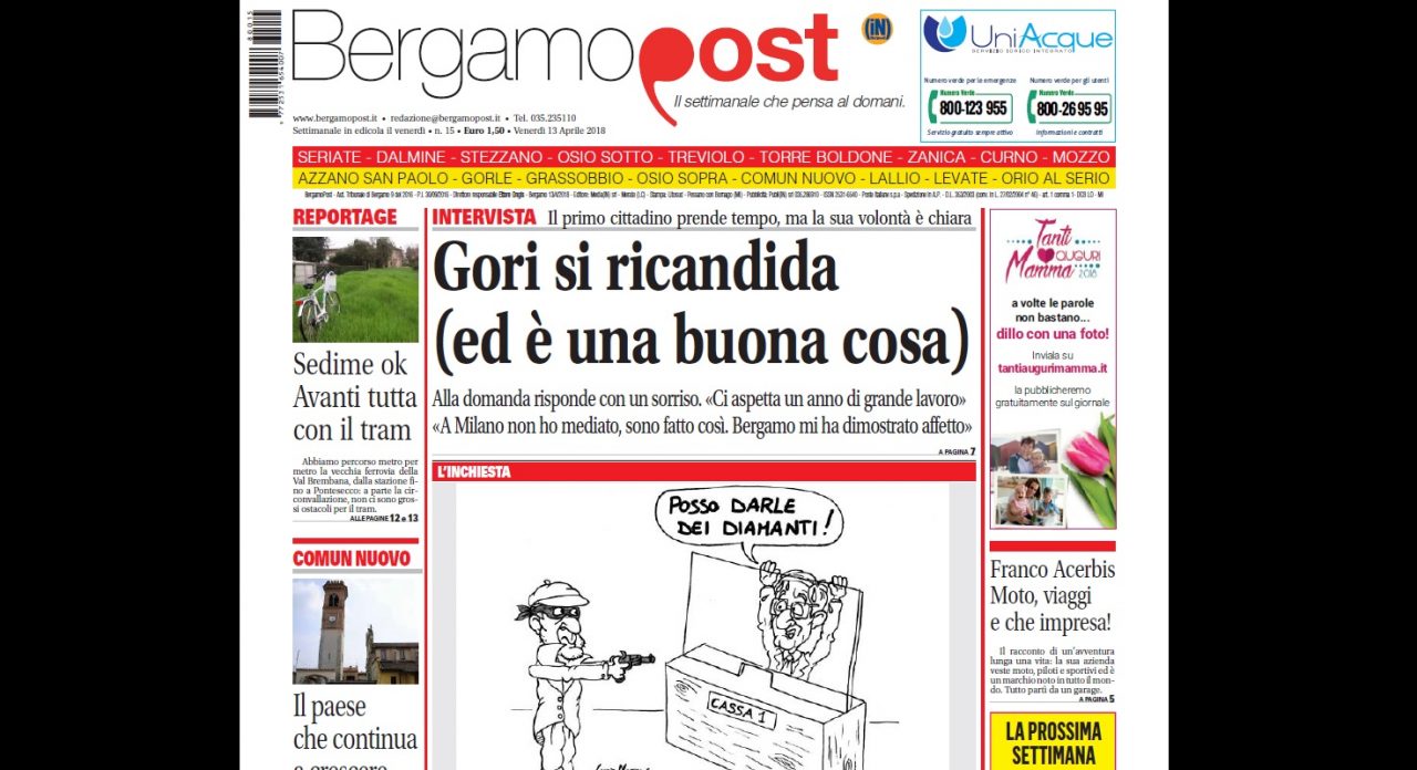 Cosa c’è nel nuovo BergamoPost che dal 13 aprile è in edicola