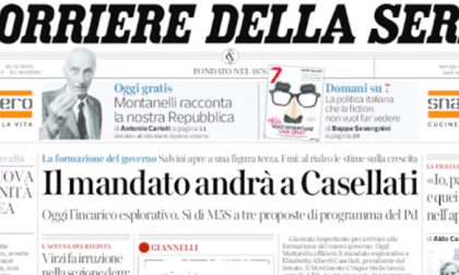 Le prime pagine dei giornali mercoledì 18 aprile 2018