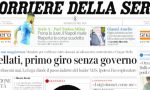 Le prime pagine dei giornali giovedì 19 aprile 2018