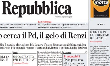 Le prime pagine dei giornali martedì 24 aprile 2018