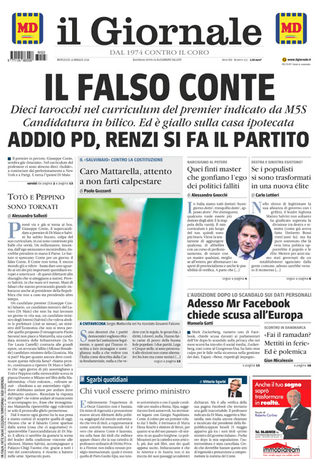 [NAZIONALE - 1] GIORN/INTERNI/PAG-PRIMA ... 23/05/18