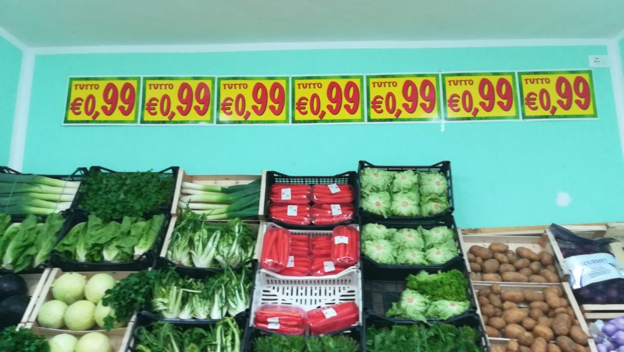 Tutto a soli 99 centesimi? Macché Multa da 12mila euro all’ortofrutta