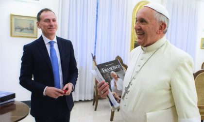 Alborghetti, il (bravo) giornalista che si è messo a tavola con il Papa