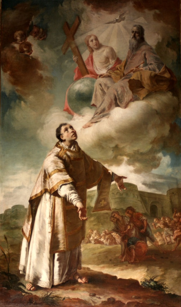 Santo Stefano in atto di ricevere il martirio, Chiesa dei Santi Bartolomeo e Stefano