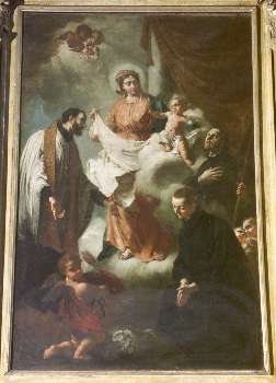Madonna con Bambino con S. Luigi Gonzaga e Santi gesuiti, Chiesa della Beata Vergine dello Spasimo