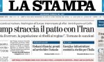 Le prime pagine dei giornali mercoledì 9 maggio 2018