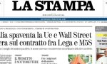 Le prime pagine dei giornali mercoledì 16 maggio 2018