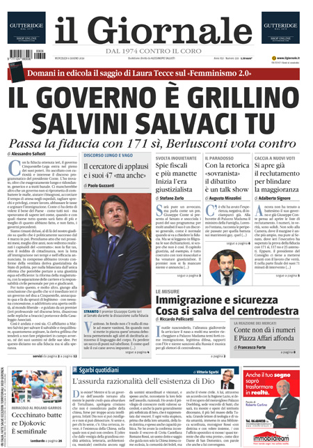 [NAZIONALE - 1] GIORN/INTERNI/PAG-PRIMA ... 06/06/18