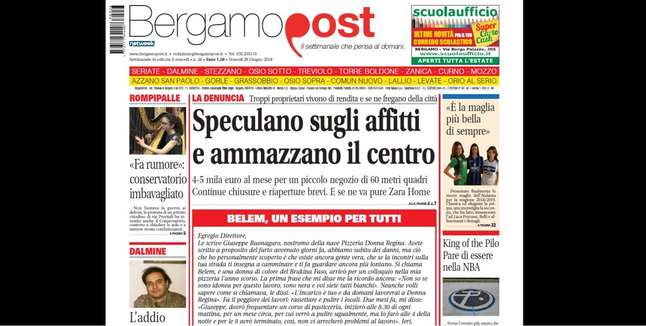 Cosa c’è nel nuovo BergamoPost che dal 29 giugno è in edicola