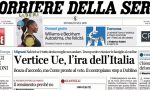 Le prime pagine dei giornali giovedì 21 giugno 2018