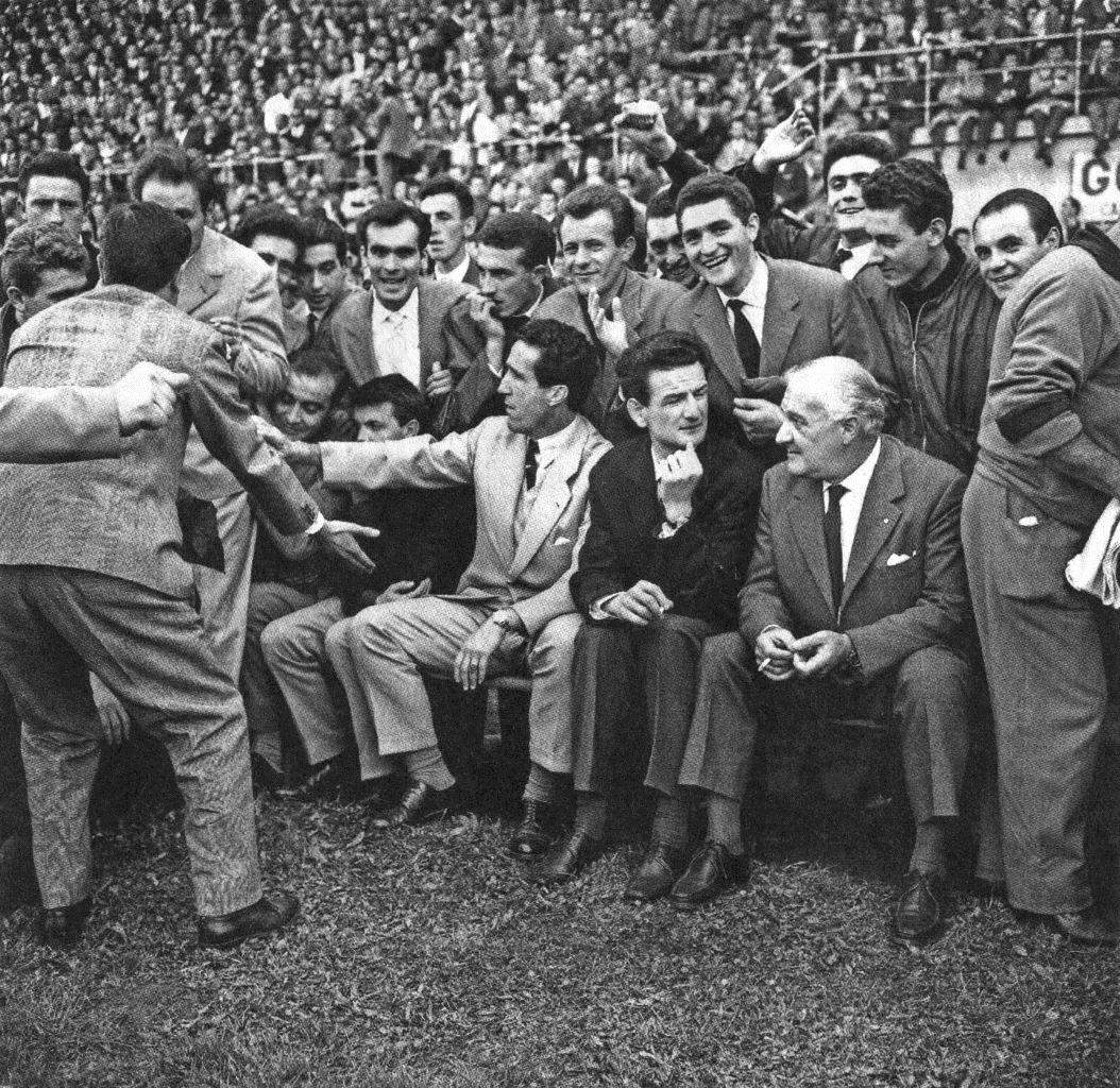 dott.Quarenghi in panchina con l'Inter 1961