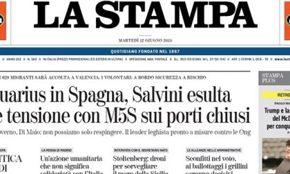 Le prime pagine dei giornali martedì 12 giugno 2018