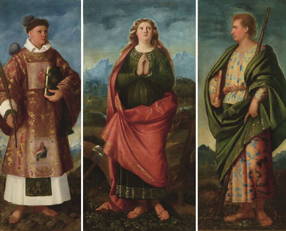 I santi Stefano, Caterina e Giacomo sono tornati insieme alla Carrara