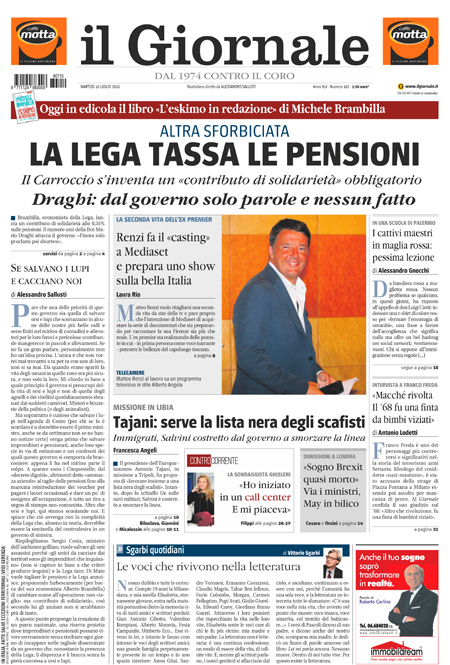 [NAZIONALE - 1] GIORN/INTERNI/PAG-PRIMA ... 10/07/18