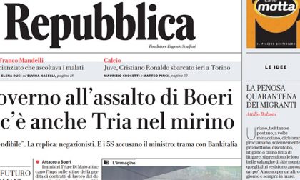 Le prime pagine dei giornali lunedì 16 luglio 2018