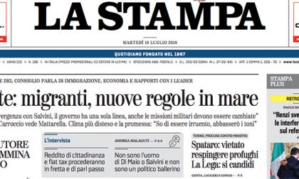 Le prime pagine dei giornali martedì 10 luglio 2018